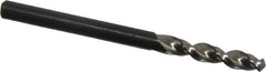 Walter-Titex - #22 130° Parabolic Flute Vanadium High Speed Steel Screw Machine Drill Bit - Bright Finish, Right Hand Cut, 7/8" Flute Length, 2-5/32" OAL, Split Point, Straight Shank - Industrial Tool & Supply