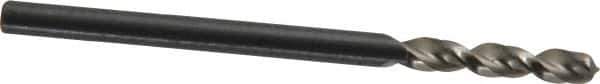 Walter-Titex - #36 130° Parabolic Flute Vanadium High Speed Steel Screw Machine Drill Bit - Bright Finish, Right Hand Cut, 5/8" Flute Length, 1-13/16" OAL, Split Point, Straight Shank - Industrial Tool & Supply