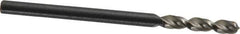 Walter-Titex - #36 130° Parabolic Flute Vanadium High Speed Steel Screw Machine Drill Bit - Bright Finish, Right Hand Cut, 5/8" Flute Length, 1-13/16" OAL, Split Point, Straight Shank - Industrial Tool & Supply