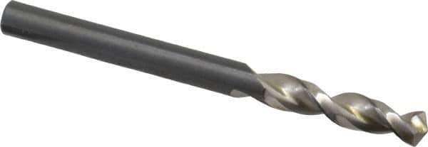 Walter-Titex - 0.2008" 130° Parabolic Flute Vanadium High Speed Steel Screw Machine Drill Bit - Bright Finish, Right Hand Cut, 1-1/32" Flute Length, 2-7/16" OAL, Split Point, Straight Shank - Industrial Tool & Supply