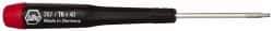 Wiha - T6 Torx Driver - 1-9/16" Blade Length, 4-3/4" OAL, Tapered Handle - Industrial Tool & Supply