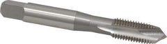 OSG - M10x1.25 Metric Fine, 3 Flute, Bright Finish, High Speed Steel Spiral Point Tap - Plug Chamfer, Right Hand Thread, 2-15/16" OAL, 1-1/4" Thread Length, 0.381" Shank Diam, Series 142 - Exact Industrial Supply