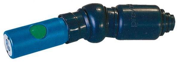 Prevost - 1/4 Female NPT European High Flow Pneumatic Hose Free Angle Ball Swivel Coupling (with Boot) - Composite, 7.2mm Body Diam - Industrial Tool & Supply