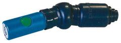 Prevost - 1/4 Female NPT European High Flow Pneumatic Hose Free Angle Ball Swivel Coupling (with Boot) - Composite, 7.2mm Body Diam - Industrial Tool & Supply