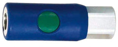 Prevost - 3/8 Female NPT European High Flow Pneumatic Hose Coupler - Composite, 7.2mm Body Diam - Industrial Tool & Supply