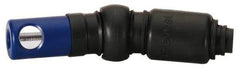 Prevost - 1/4 Female NPT Industrial Pneumatic Hose Free Angle Ball Swivel Coupling (with Boot) - Composite, 1/4" Body Diam - Industrial Tool & Supply