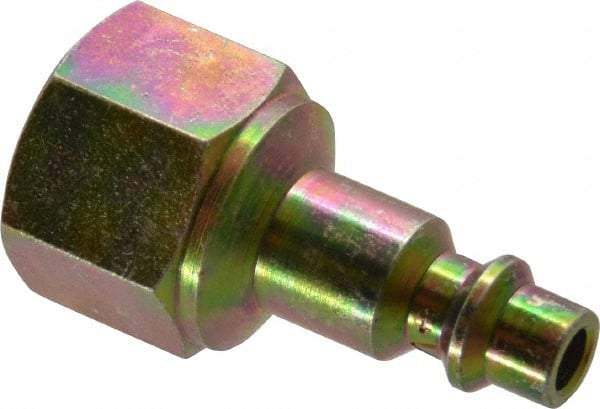 Prevost - 3/8 Female NPT Industrial Pneumatic Hose Connector - Zinc-Plated Nitrited Steel, 1/4" Body Diam - Industrial Tool & Supply