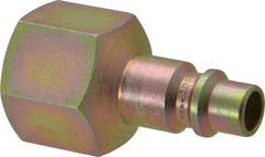 Prevost - 1/2 Female NPT Industrial Pneumatic Hose Connector - Zinc-Plated Nitrited Steel, 3/8" Body Diam - Industrial Tool & Supply