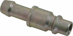 Prevost - Hose Barb Industrial Pneumatic Hose Plug For Hose - Zinc-Plated Nitrited Steel, 3/8" Body Diam, 3/8" Hose ID - Industrial Tool & Supply