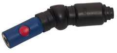 Prevost - 1/4 Female NPT Tru-Flate Automotive Pneumatic Hose Free Angle Ball Swivel Coupling (with Boot) - Composite, 1/4" Body Diam - Industrial Tool & Supply