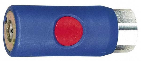 Prevost - 3/8 Female NPT Tru-Flate Automotive Pneumatic Hose Coupler - Composite, 1/4" Body Diam - Industrial Tool & Supply