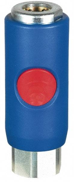 Prevost - 3/8 Female NPT Tru-Flate Automotive Pneumatic Hose Coupler - Composite, 3/8" Body Diam - Industrial Tool & Supply