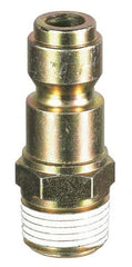 Prevost - 1/2 Male NPT Tru-Flate Automotive Pneumatic Hose Connector - Composite, 3/8" Body Diam - Industrial Tool & Supply
