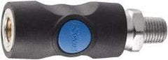Prevost - 3/8 Male NPT Industrial Pneumatic Hose Safety Coupler - Composite, 3/8" Body Diam - Industrial Tool & Supply