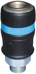 Prevost - 3/4 Male NPT Industrial Pneumatic Hose Safety Coupler - Fiber Glass, 1/2" Body Diam - Industrial Tool & Supply