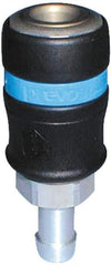 Prevost - Hose Barb Industrial Pneumatic Hose Safety Coupler - Fiber Glass, 1/2" Body Diam, 5/8" Hose ID - Industrial Tool & Supply