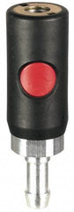 Prevost - Hose Barb Tru-Flate Automotive Pneumatic Hose Safety Coupler - Composite, 1/4" Body Diam, 3/8" Hose ID - Industrial Tool & Supply