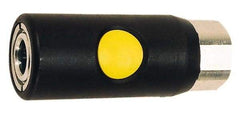 Prevost - 3/8 Female NPT ARO Pneumatic Hose Safety Coupler - Composite, 1/4" Body Diam - Industrial Tool & Supply
