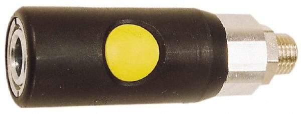 Prevost - 3/8 Male NPT ARO Pneumatic Hose Safety Coupler - Composite, 1/4" Body Diam - Industrial Tool & Supply