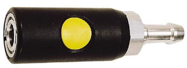 Prevost - Hose Barb ARO Pneumatic Hose Safety Coupler - Composite, 1/4" Body Diam, 1/4" Hose ID - Industrial Tool & Supply