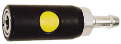 Prevost - Hose Barb ARO Pneumatic Hose Safety Coupler - Composite, 1/4" Body Diam, 1/4" Hose ID - Industrial Tool & Supply