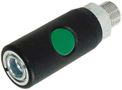 Prevost - 3/8 Female NPT European High Flow Pneumatic Hose Safety Coupler - Composite, 7.2mm Body Diam - Industrial Tool & Supply