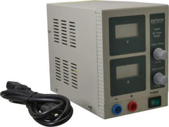Extech - 54 Watt, 3 Amp, 18 VDC Output, Benchtop Power Supply - 1 Output, LCD Display - Industrial Tool & Supply