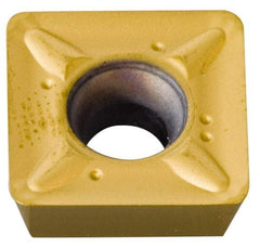 Kennametal - SDCT43 LD Grade KCPK30 Carbide Milling Insert - TiN/TiCN/Al2O3 Finish, 3/16" Thick, 1/2" Inscribed Circle, 0.8mm Corner Radius - Industrial Tool & Supply