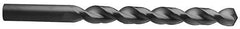 Hertel - 25/64" 135° Solid Carbide Jobber Drill - Right Hand Cut, Parabolic Flute, 4-1/2" OAL, Split Point - Industrial Tool & Supply