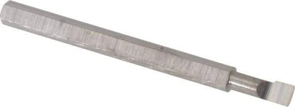 Scientific Cutting Tools - 0.105" Min Bore Diam, 1/4" Max Bore Depth, 1/8 Shank Diam, Radial Relief Boring Bar - Right Hand Cut, Solid Carbide, Uncoated - Exact Industrial Supply