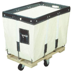 Royal Basket Trucks - 700 Lb Load Capacity, 18 Bushels, Canvas Basket Truck - 30" Wide x 42" Long x 36" High - Industrial Tool & Supply