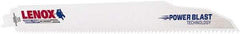Lenox - 12" Long x 7/8" Thick, Bi-Metal Reciprocating Saw Blade - Straight Profile, 6 TPI, Toothed Edge, Universal Shank - Industrial Tool & Supply