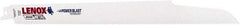 Lenox - 12" Long x 3/4" Thick, Bi-Metal Reciprocating Saw Blade - Tapered Profile, 18 TPI, Toothed Edge, Universal Shank - Industrial Tool & Supply
