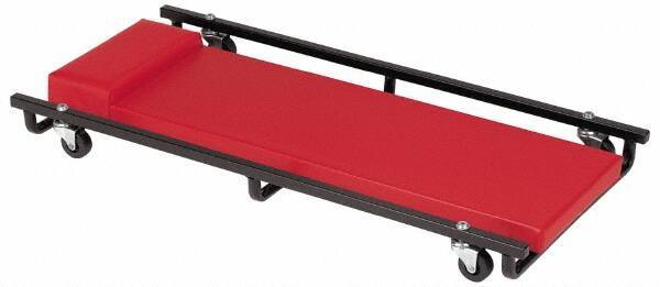 Whiteside - 570 Lb Capacity, 6 Wheel Creeper - Steel, 36" Long x 3-1/4" High x 17" Wide - Industrial Tool & Supply