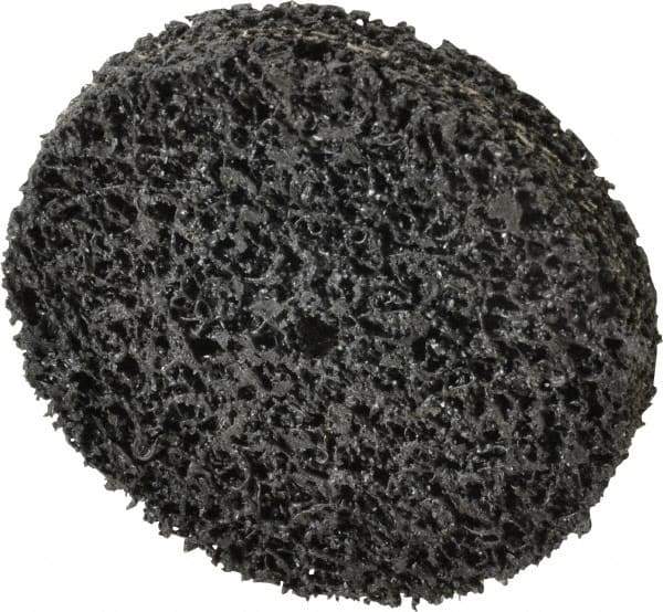 3M - 3" Diam, 1/2" Face Width, 1/4" Center Hole, Very Coarse Grade, Silicon Carbide Deburring Wheel - Unitized, Hard Density 7 Grade, 14,100 RPM - Industrial Tool & Supply