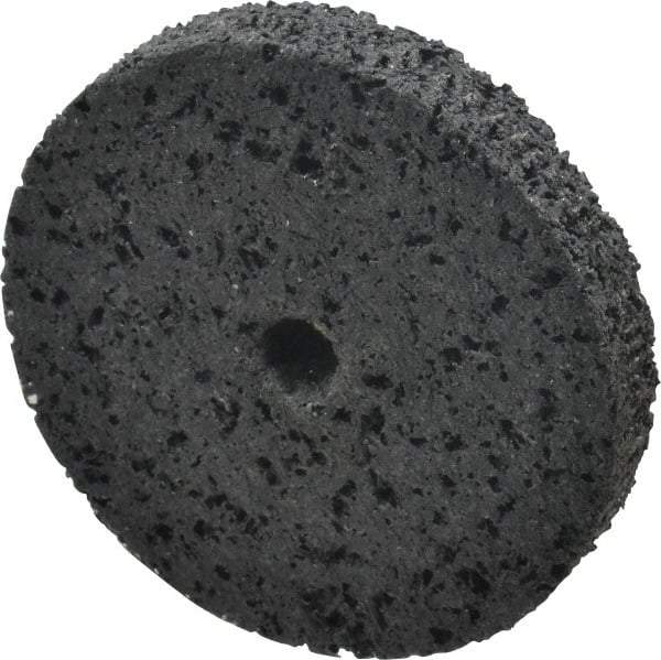 3M - 3" Diam, 1/2" Face Width, 3/8" Center Hole, Very Coarse Grade, Silicon Carbide Deburring Wheel - Unitized, Hard Density 7 Grade, 14,100 RPM - Industrial Tool & Supply