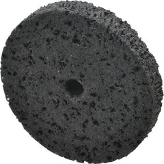 3M - 3" Diam, 1/2" Face Width, 3/8" Center Hole, Very Coarse Grade, Silicon Carbide Deburring Wheel - Unitized, Hard Density 7 Grade, 14,100 RPM - Industrial Tool & Supply