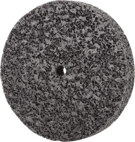 3M - 6" Diam, 1" Face Width, 1/2" Center Hole, Very Coarse Grade, Silicon Carbide Deburring Wheel - Unitized, Hard Density 7 Grade, 7,000 RPM - Industrial Tool & Supply