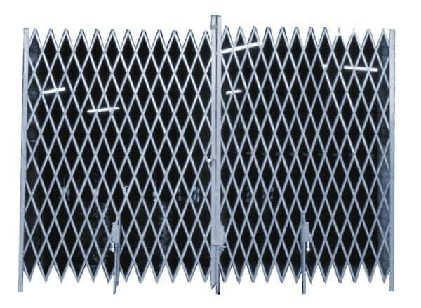 Illinois Engineered Products - 6' High x 14' Wide Bi-Parting Folding Gates - Steel - Industrial Tool & Supply