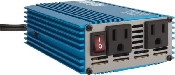 Tripp-Lite - 2 Connection, 12 VDC Input, 120 VAC Output, 40 Amp Input Rating, 600 Peak Wattage, Power Inverter - 4-1/4" Wide x 7" Deep x 2" High, 375 Watt Continuous Output Power, Fan Cooled - Industrial Tool & Supply