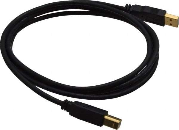 Tripp-Lite - 6' Long, USB A/B Computer Cable - Black, Male x Male - Industrial Tool & Supply
