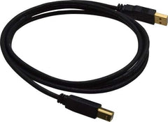 Tripp-Lite - 6' Long, USB A/B Computer Cable - Black, Male x Male - Industrial Tool & Supply