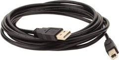 Tripp-Lite - 10' Long, USB A/B Computer Cable - Black, Male x Male - Industrial Tool & Supply