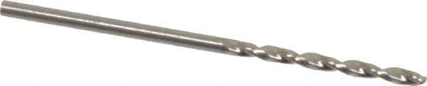 Walter-Titex - 1.7mm 130° Cobalt Jobber Drill - Bright Finish, Right Hand Cut, Parabolic Flute, Straight Shank, 1-11/16" OAL, Split Point - Industrial Tool & Supply
