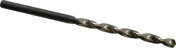 Walter-Titex - 3.4mm 130° Cobalt Jobber Drill - Oxide Finish, Right Hand Cut, Parabolic Flute, Straight Shank, 2-3/4" OAL, Split Point - Industrial Tool & Supply