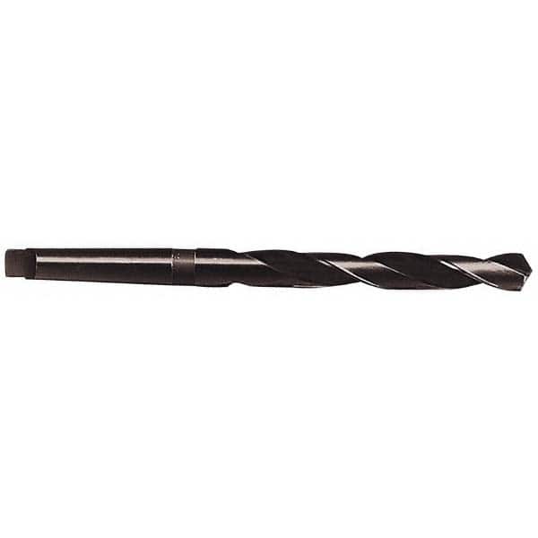 Hertel - 2-5/8", 5MT 118° Point High Speed Steel Taper Shank Drill Bit - Industrial Tool & Supply