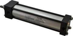 Norgren - 8" Stroke x 2" Bore Single Acting Air Cylinder - 3/8 Port, 7/16-20 Rod Thread, 250 Max psi, -20 to 200°F - Industrial Tool & Supply
