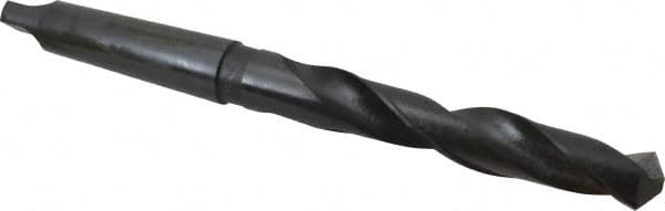 Interstate - 1-11/64", 4MT 118° Point High Speed Steel Taper Shank Drill Bit - Industrial Tool & Supply