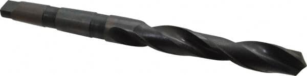 Interstate - 1-9/32", 4MT 118° Point High Speed Steel Taper Shank Drill Bit - Industrial Tool & Supply