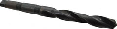 Interstate - 1-9/32", 4MT 118° Point High Speed Steel Taper Shank Drill Bit - Industrial Tool & Supply